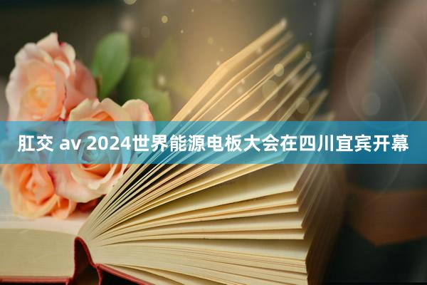 肛交 av 2024世界能源电板大会在四川宜宾开幕