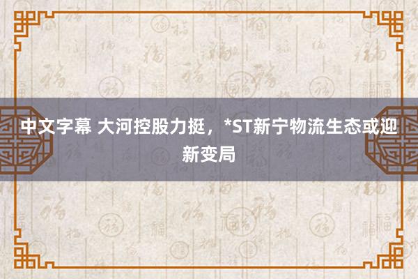 中文字幕 大河控股力挺，*ST新宁物流生态或迎新变局