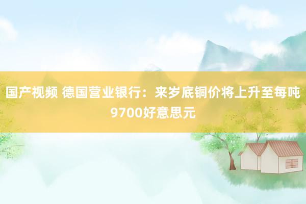 国产视频 德国营业银行：来岁底铜价将上升至每吨9700好意思元