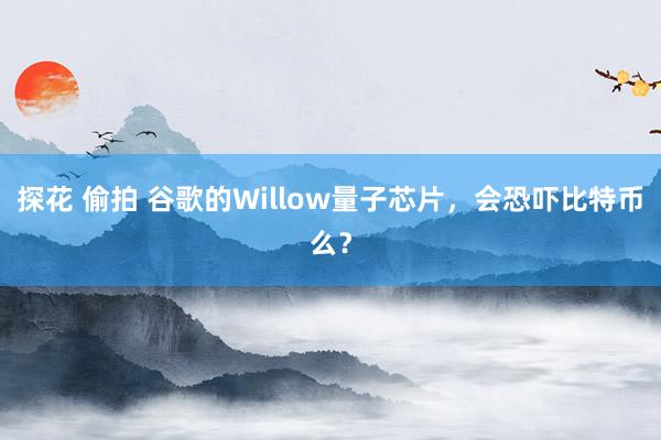 探花 偷拍 谷歌的Willow量子芯片，会恐吓比特币么？