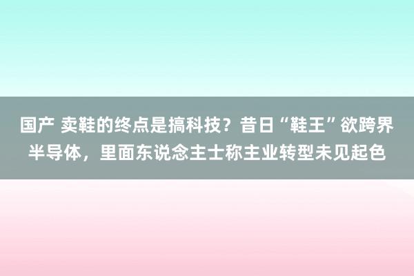 国产 卖鞋的终点是搞科技？昔日“鞋王”欲跨界半导体，里面东说念主士称主业转型未见起色